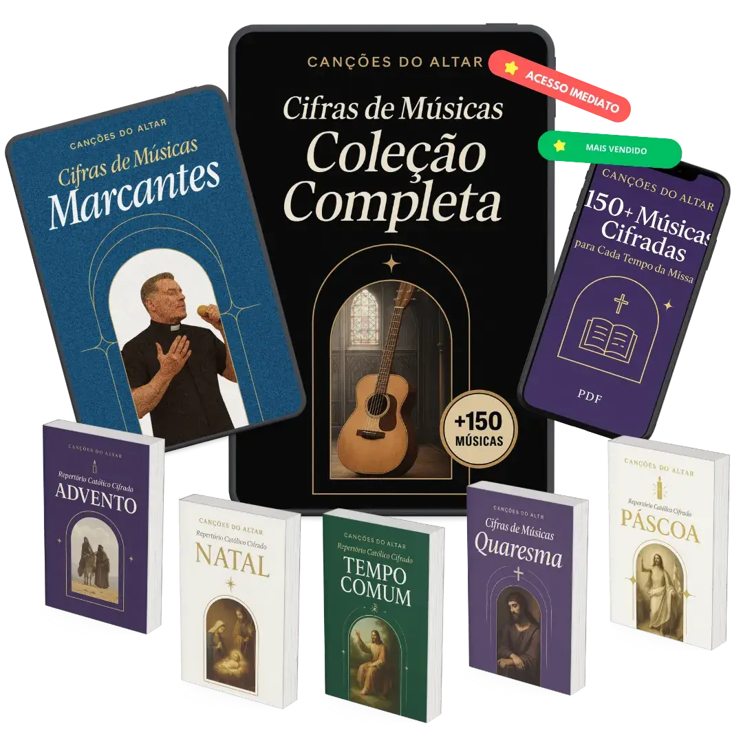 Mockup do Repertório Católico Canções do Altar